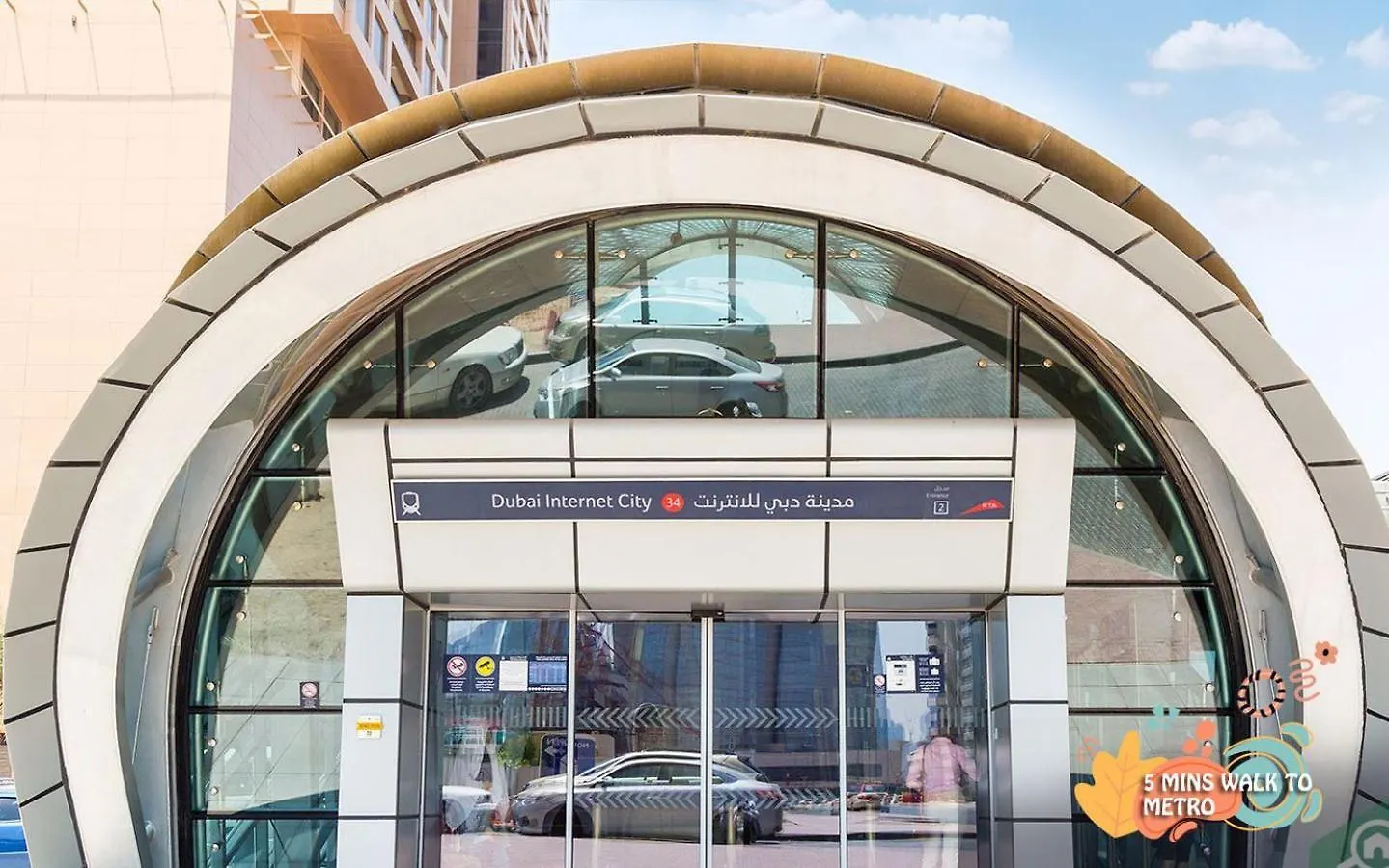 ホームステイ Radiant Parition Room In Barsha Heights Near Metro ドバイ